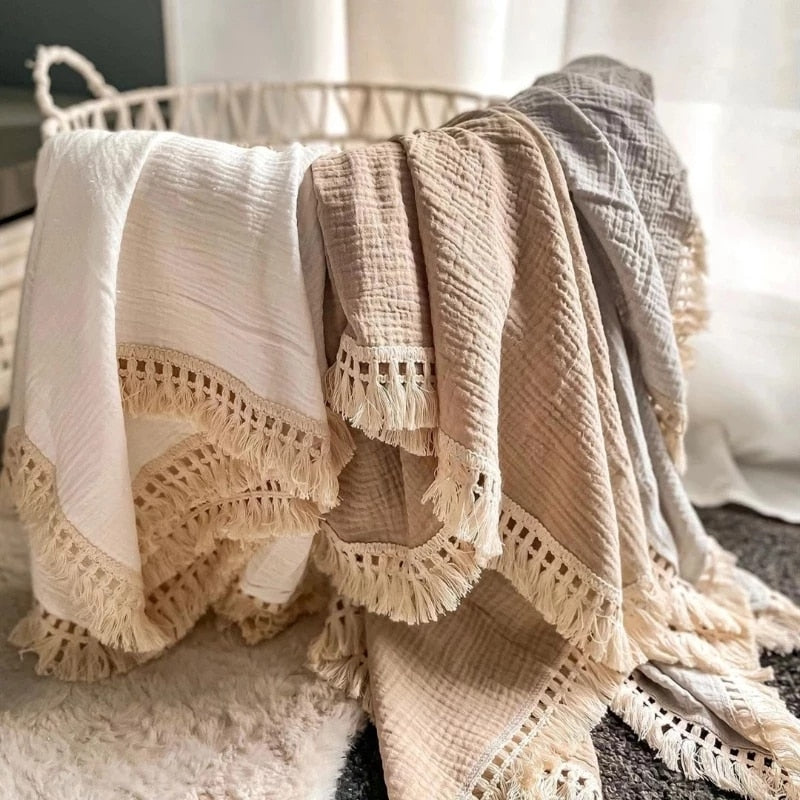 100% cotton blanket Customizable