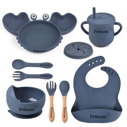 Coffret Repas 8 Pièces Personnalisable pour Bébé