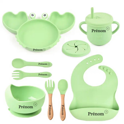 Coffret Repas 8 Pièces Personnalisable pour Bébé