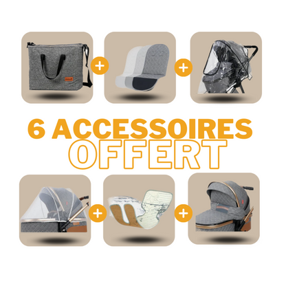 Poussette Trio Prestige I 2023 + Accessoires offert !