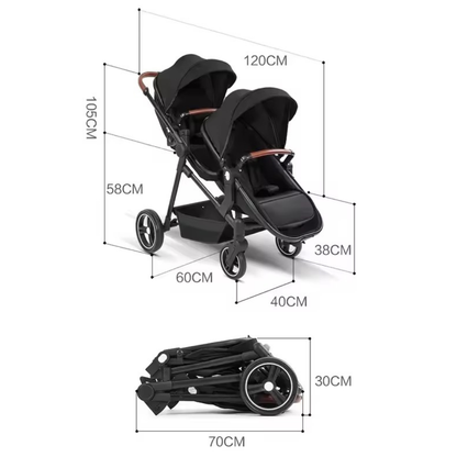 Poussette Double Tout Terrain Complice