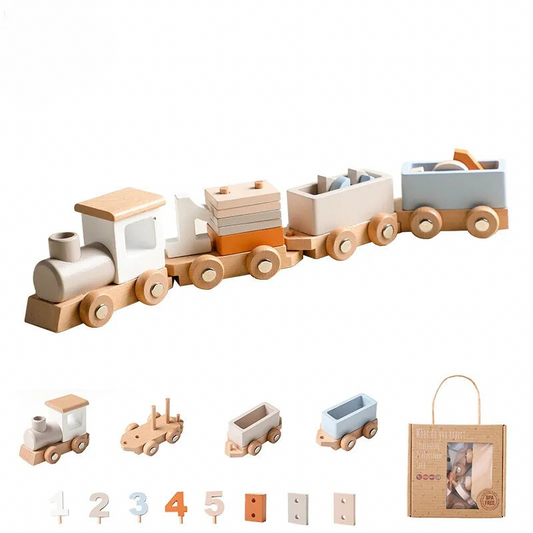 Jouets en Bois Montessori à tirer