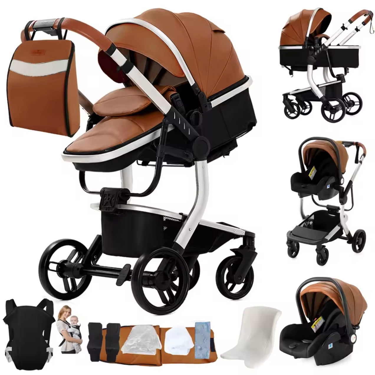 Poussette Trio Tout Terrain CUIR