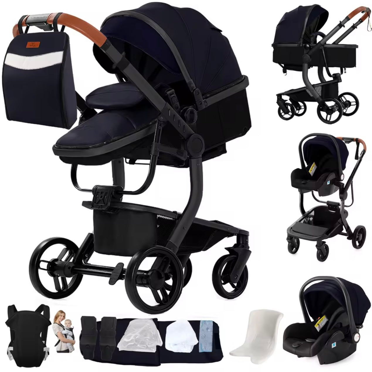 Poussette Trio Tout Terrain CUIR