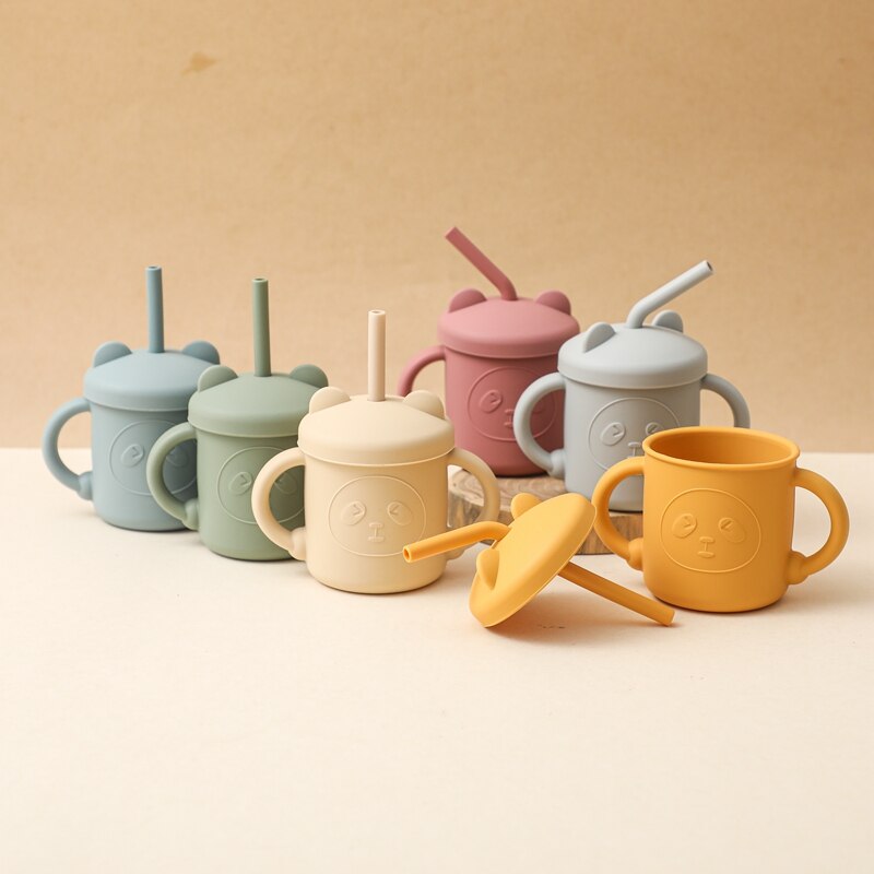 Cup with Silicone Straw 