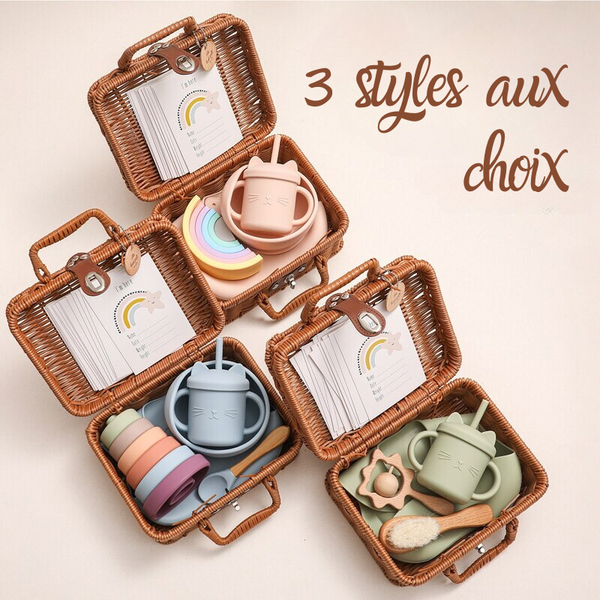 Coffret Repas 8 Pièces Personnalisable pour Bébé – BébéBloom