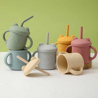 Cup with Silicone Straw 