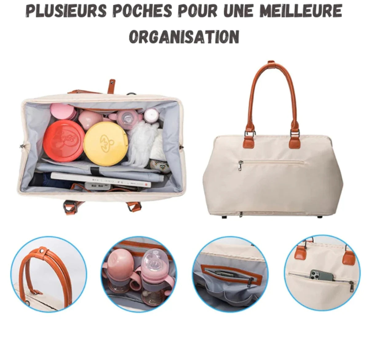 Mommy Bag 5 pièces Matelassé