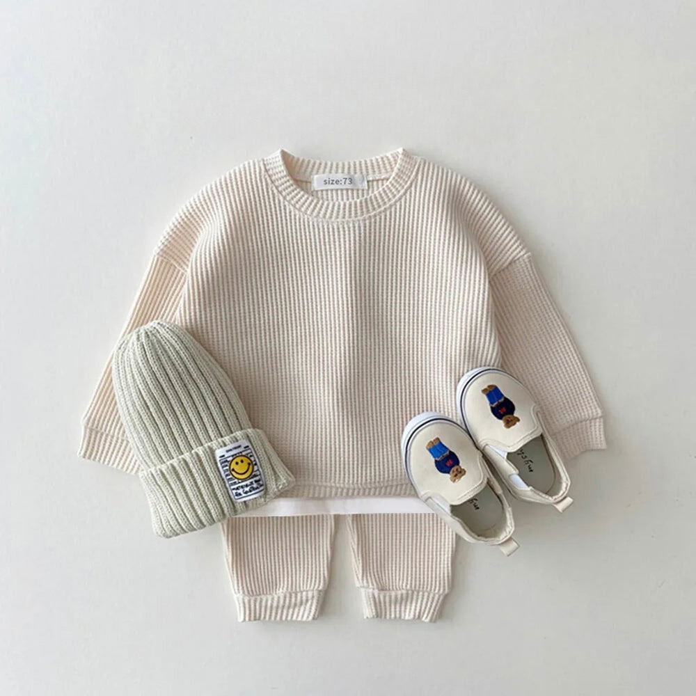 Cotton Sweater + Tracksuit Set 