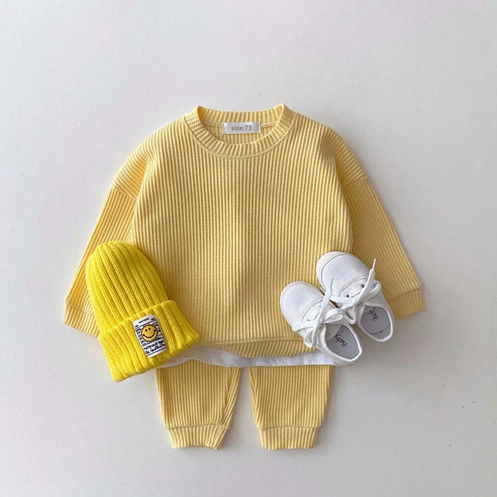 Cotton Sweater + Tracksuit Set 