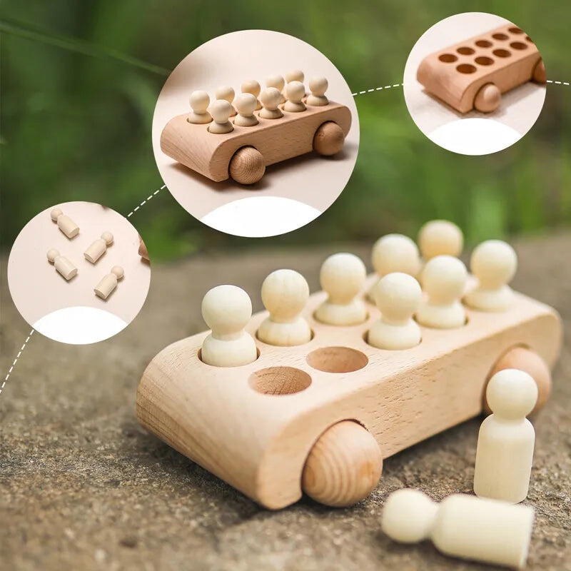 Montessori Wooden Car Toy