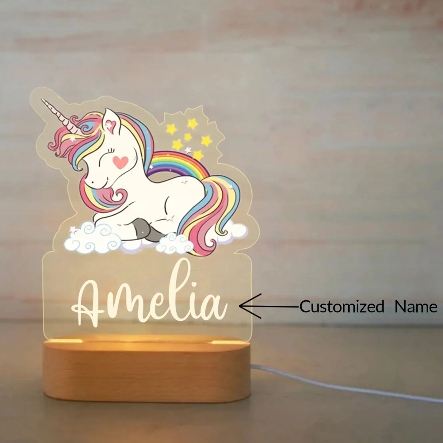 Luce notturna per animali personalizzabile 