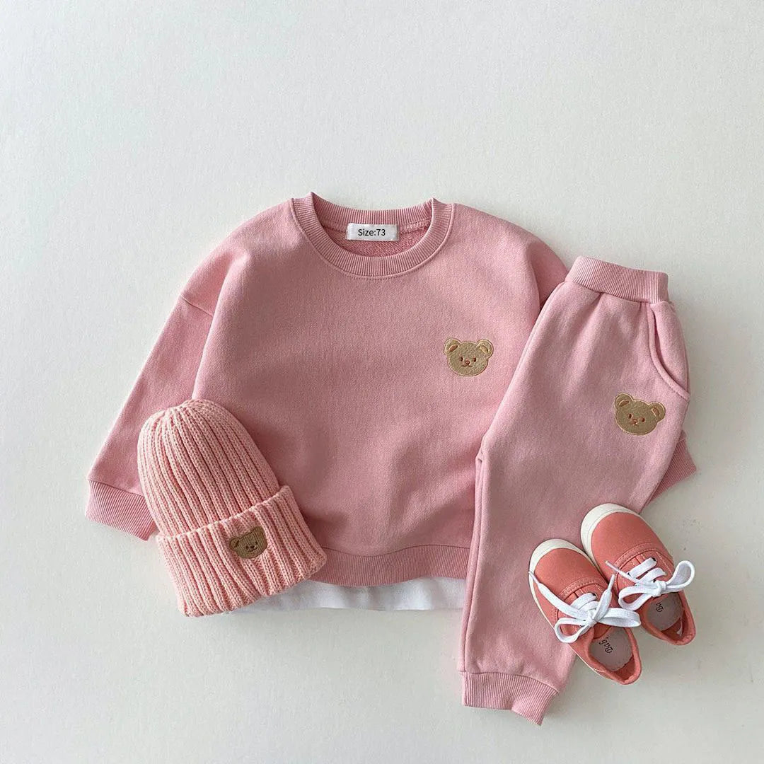 Cotton Sweater + Tracksuit Set 