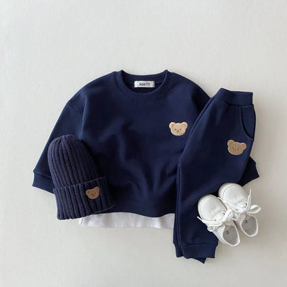 Cotton Sweater + Tracksuit Set 