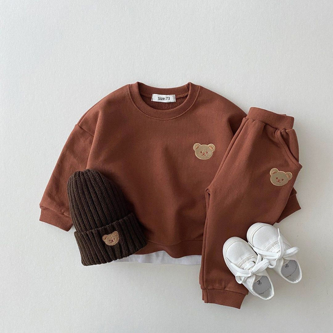 Cotton Sweater + Tracksuit Set 