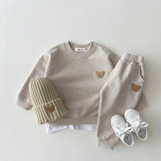 Cotton Sweater + Tracksuit Set 