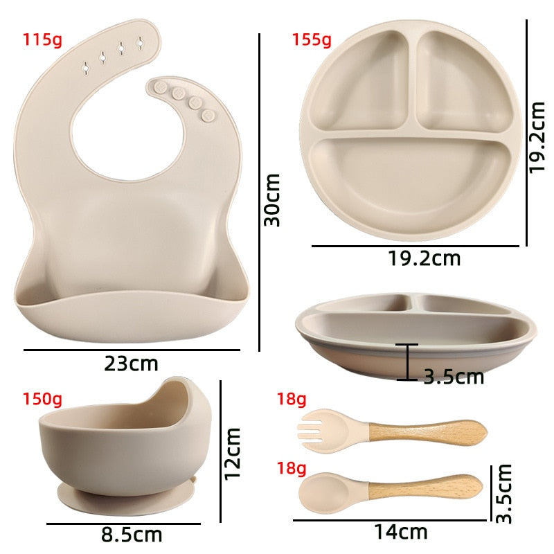 Coffret Repas en Silicone 9 pièces