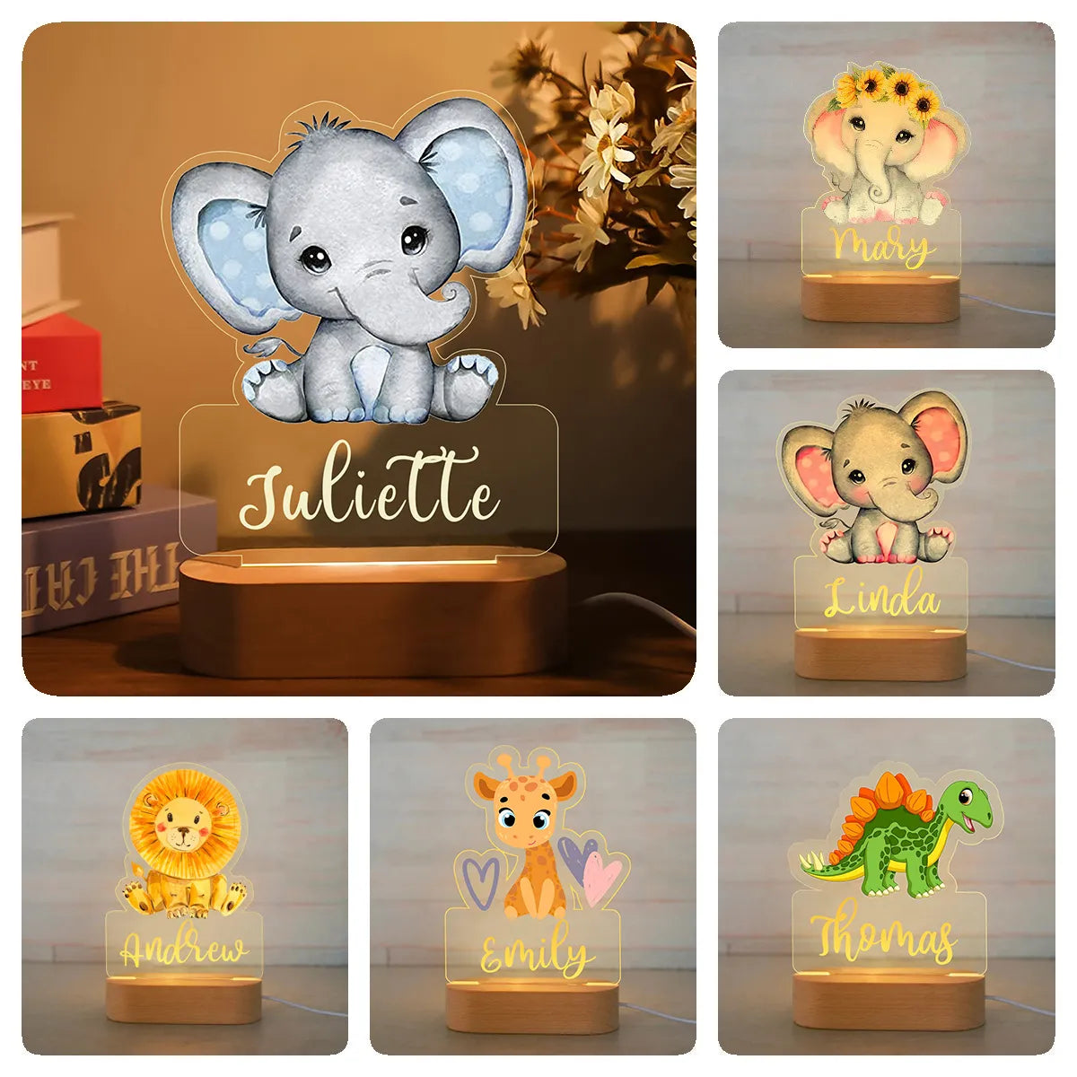 Customizable Animal Night Light 