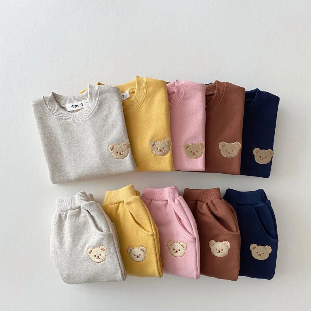 Cotton Sweater + Tracksuit Set 