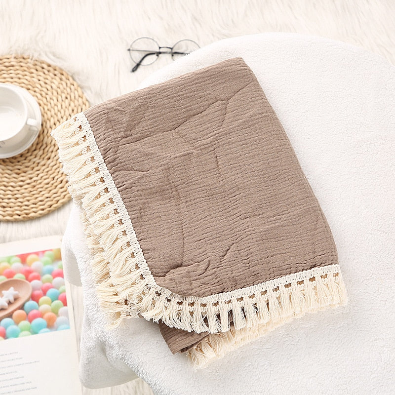 100% cotton blanket Customizable 